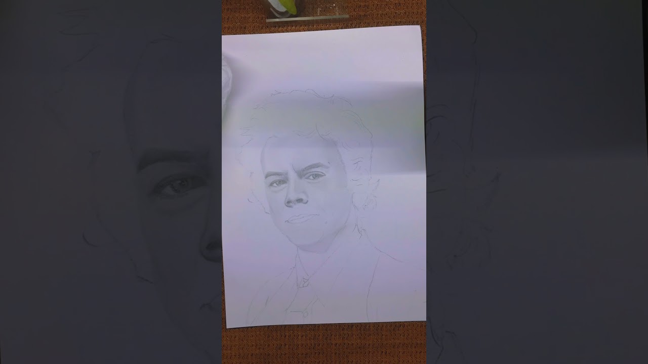 Drawing Harry styles on a realastic way | Ahsandraws Tiktoks #shorts