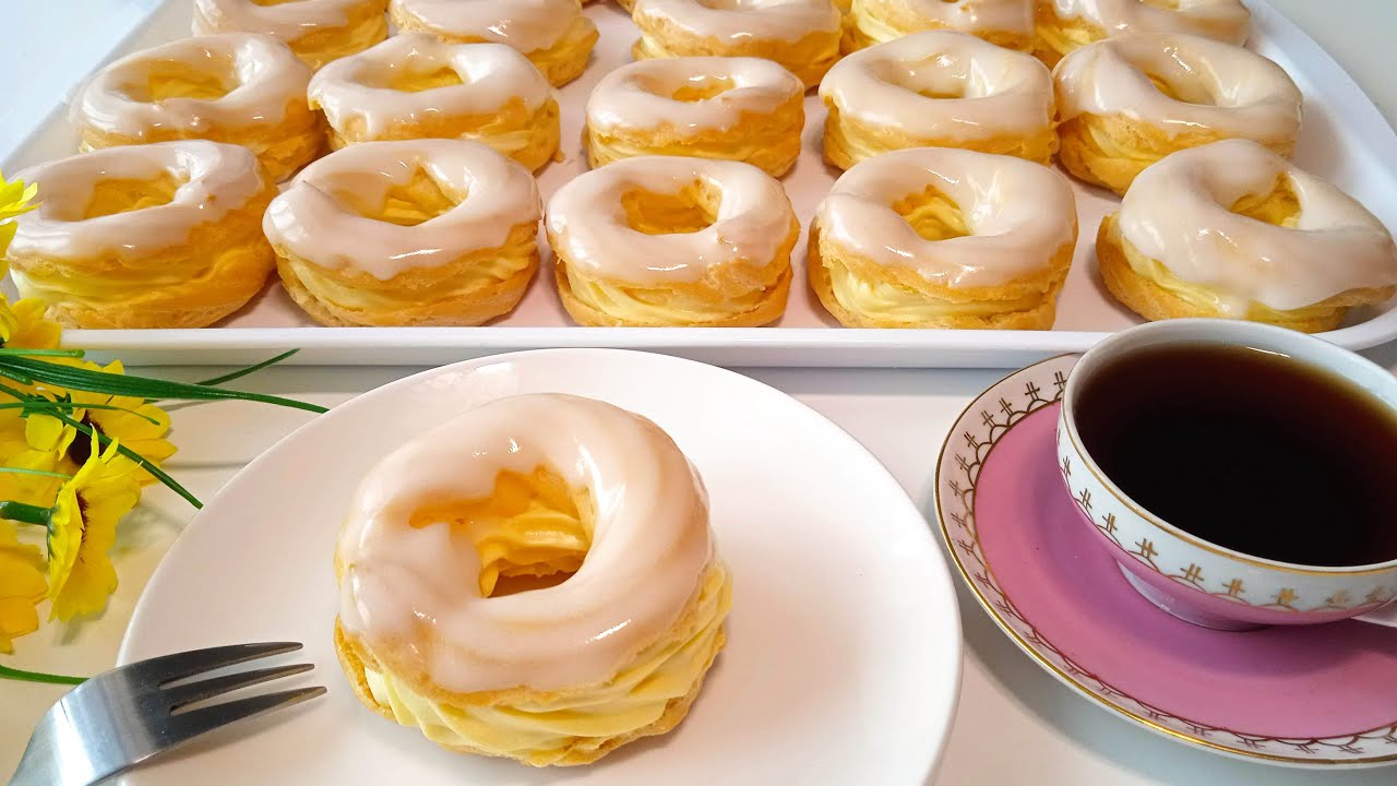 VĚNEČKY Z ODPALOVANÉHO TĚSTA S KRÉMEM JAKO Z CUKRÁRNY, LUXUSNÍ RETRO ZÁKUSEK! Lahodný TV