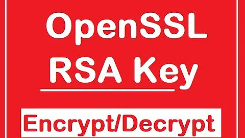 RSA Key Generation, Signatures and Encryption using OpenSSL | Encryption Decryption using openSSL