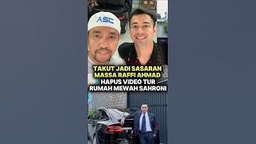Raffi Ahmad hapus video bareng Sahroni #ransentertainment #raffiahmad #dpr #demo #viral