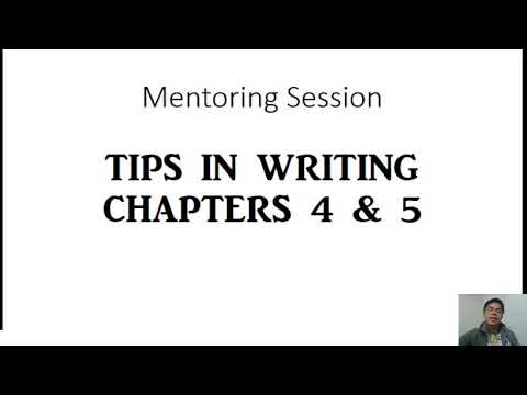 how to write chapter 1 of thesis