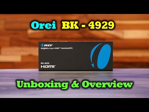 Orei BK-4929 | 8K Four Ports HDMI Switch with eARC Audio - YouTube