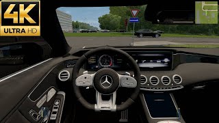 City Car Driving - 2018 Mercedes-AMG S63 Coupe - Fast Driving - Logitech G29 - 4K screenshot 1