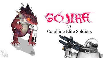Gojira vs Combine Elite Soldiers