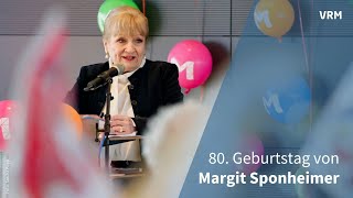 Margit Sponheimer feiert 80. Geburtstag