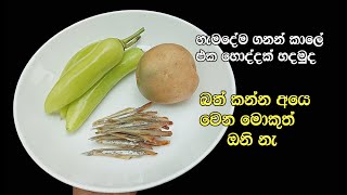 කෑම වේලම එක හොද්දකින් පිරිමහ ගමුද | Hodi recipe sinhala | simple curry sinhala | Easy hodi recipe