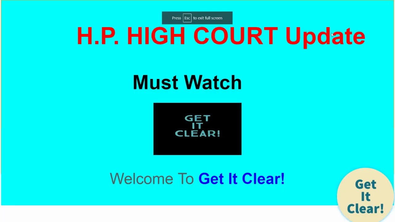 HP HIGH Court Update to the Applicants Related to the Document Verification | Must Watch | HP Jobs.