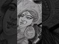 Durga Mata Drawing by Graphite and Charcoal #pencildrawing #durgama #jaimatadi #matarani