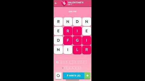 WordBrain 2 Valentines Event Day 2 February 2 2021 Answers and Solutions