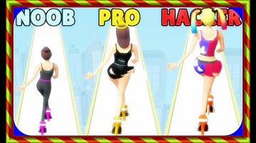 NOOB vs PRO vs HACKER In  High Heels Best Gameplay Walkthrough | All Max Levels