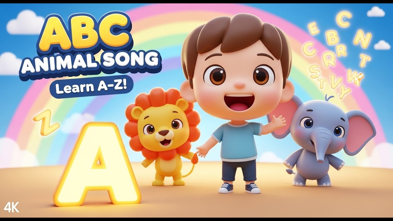 ABC Animal Song for Kids | Fun Alphabet Learning - YouTube