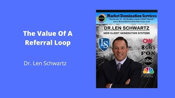 🆕Dr. Len Schwartz- The Value Of A Referral Loop Dr Len Schwartz Video