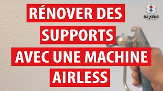 Rénover des supports dégradés ou à relief avec un enduit airless