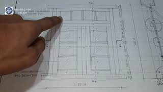 Wooden Window Technical Drawings Architecture Attack