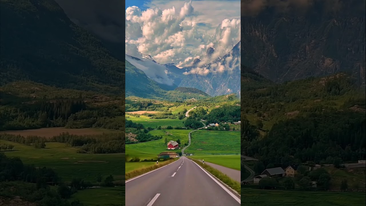 Lost in the Beauty of Distant Hills 🌿🏡  