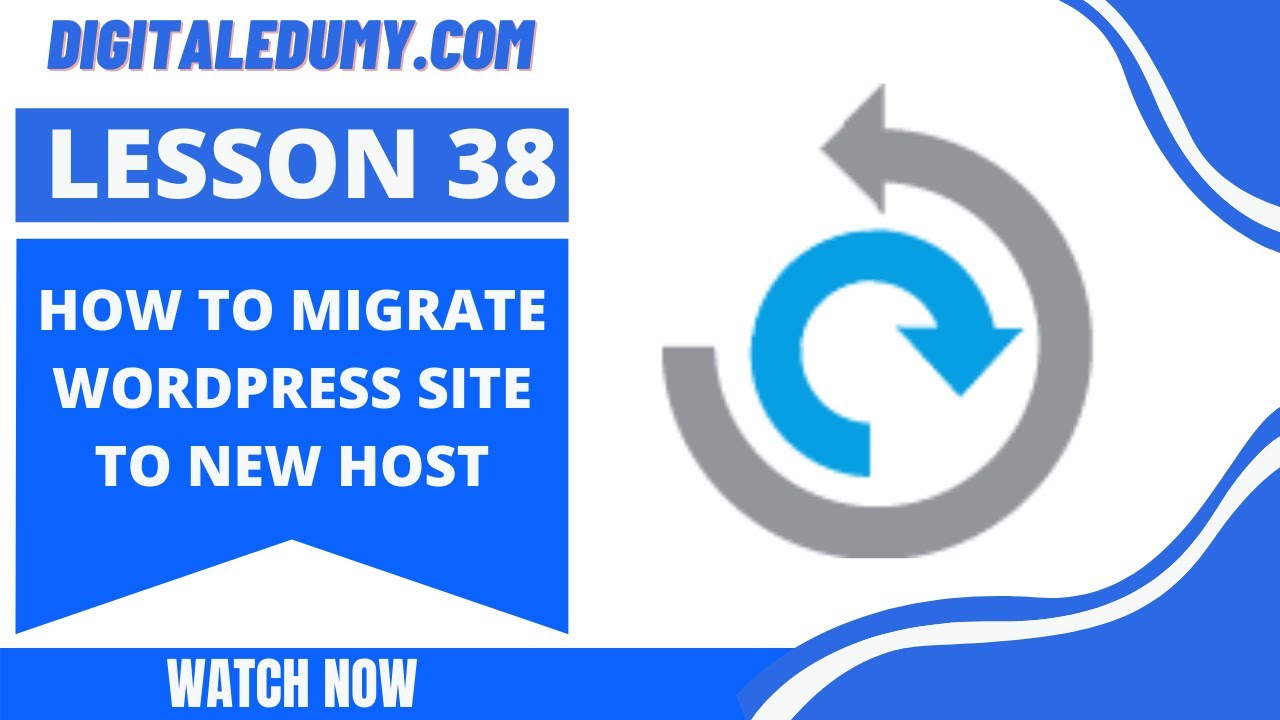How to Migrate Wordpress Site to New Host | all in one wp migration ...