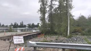 Construction update to New Birchwood Ave to James Street connection, underpass in Bellingham.