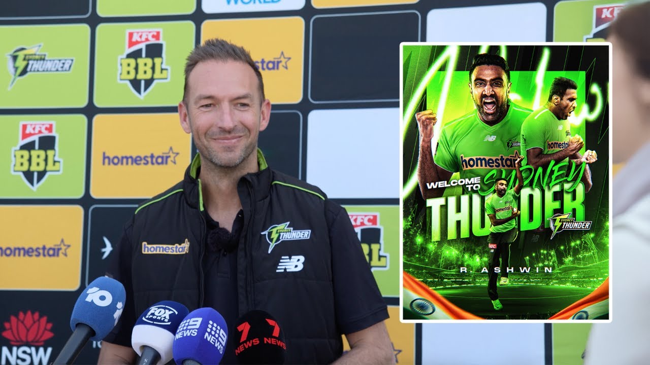 Trent Copeland | Press Conference on Ravichandran Ashwin’s Historic Sydney Thunder Signing 🎤