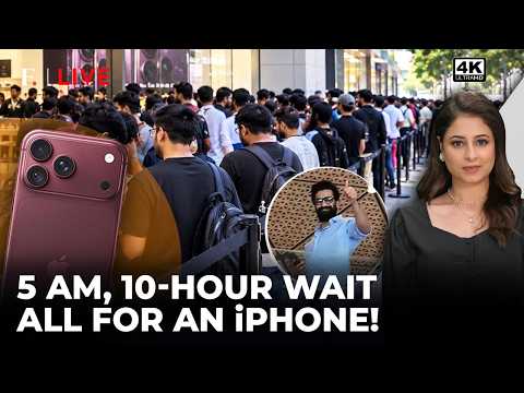 No Sleep, Just iPhone! Indians Camp Out For ₹1.8 Lakh Apple Phone | Firstpost Live | 4K