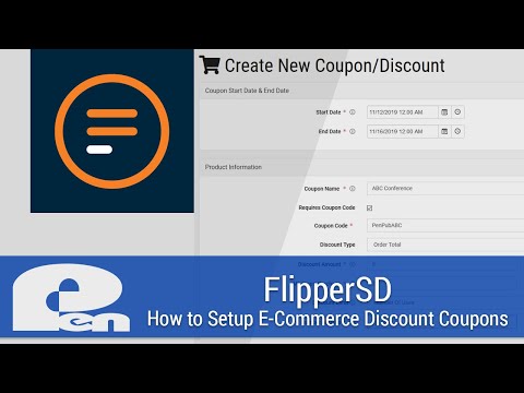 How to Setup E-Commerce Discount Coupons – FlipperSD