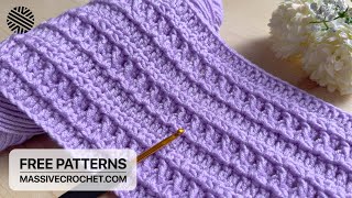 VERY EASY Crochet Pattern for Beginners! 🤩 ABSOLUTELY AMAZING Crochet Stitch for Blankets and Bags by Massive Crochet 5,910 views 3 weeks ago 13 minutes, 54 seconds