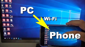 Mirror PC display to Smartphone, Phone as touchpad (Spacedesk, Wi-Fi)