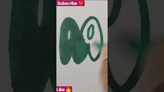 DRAWING A BUBBLE LETTER M ✍️ | Lettering | DOODLE ART | HOW TO DRAW A BUBBLE LETTER M FOR BEGINNERS