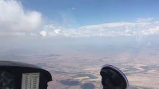 Flying at 9,000' over Tucson in the pw6