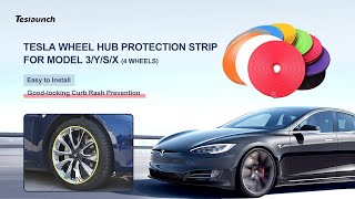 Tesla Model 3/Y/S/X Rubber Rim Protector Installation Instructions