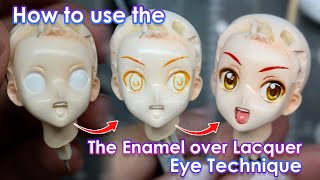 Solving the Mystery of the Enamel Over Lacquer Eye Technique! 👀 | Garage kit Tutorial