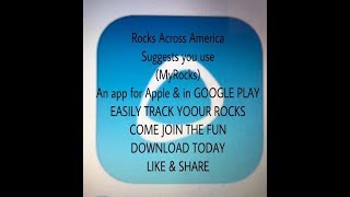 Rocks across America shares ( MyRocks) a rock tracking app screenshot 3