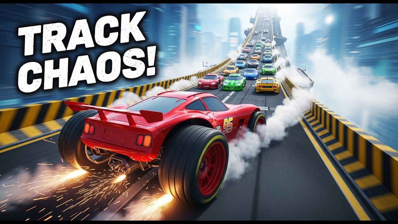 Random Track Car #95 Race Car vs Random Cars 😱 | Mega Track Chaos Challenge - YouTube