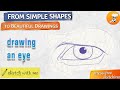 Draw an Eye Easily | Basic Shapes Breakdown for Beginners