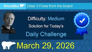 Microsoft Solitaire Collection: Klondike - Medium - March 29, 2026