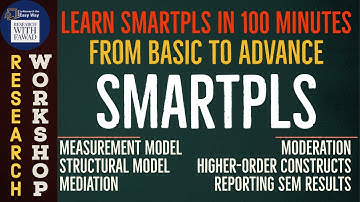 #SmartPLS Workshop - Basic and Advance use of SmartPLS3 (See Description for #SmartPLS4)