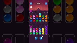 Boll Sort Puzzle Level 41 - 43 All Level Complete 💯💯✅✅ #bollshortpuzzle #puzzlegame #viralvideo