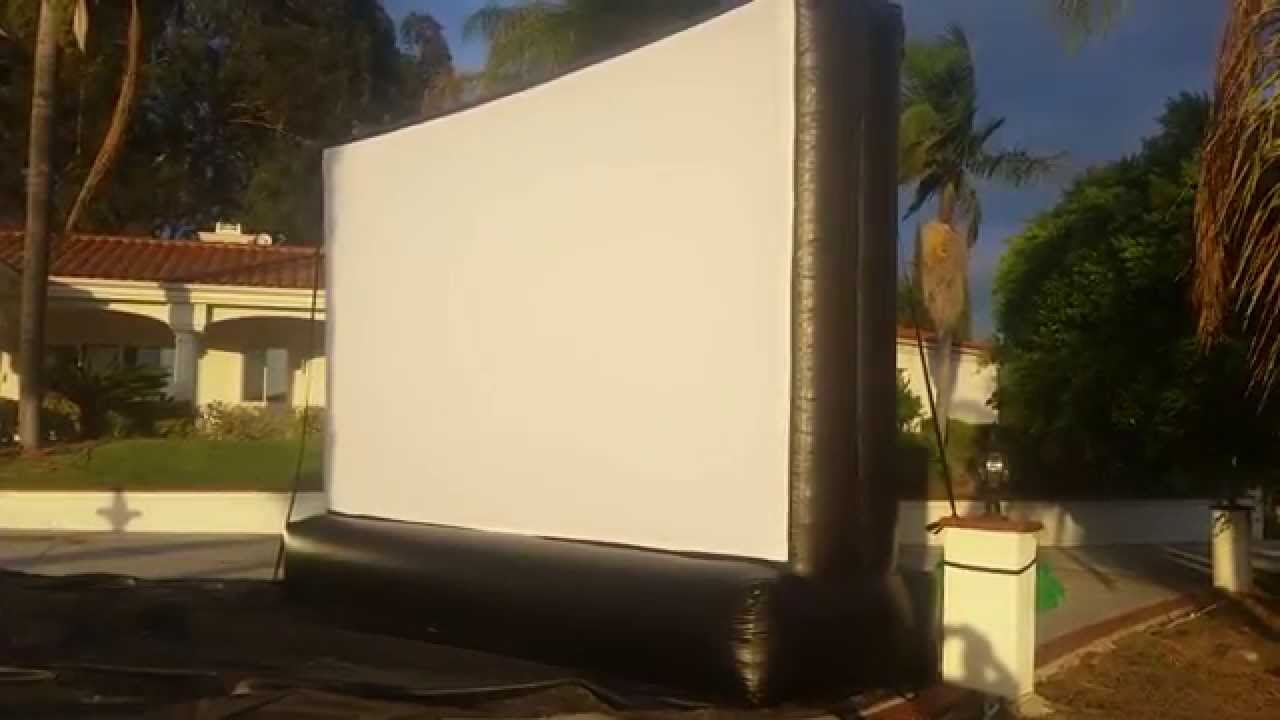 220" (16x9) INTIMATE Inflatable Movie Screen for outdoor movies