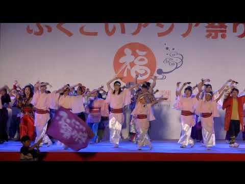 ふくこいアジア祭り2018　ふくこいナイト　ふくこいアジア祭り隊　黒田武士（アップ）