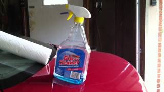 Glass cleaner wobbles down car trunk @ashomsky