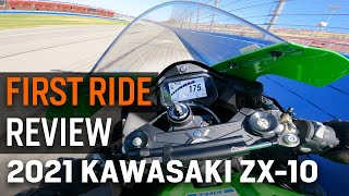 2021 Kawasaki ZX-10R Quick Ride at Auto Club Speedway