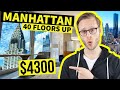 THIS $4300 Luxury Apartment Towers over NYC | 40th Floor Views!