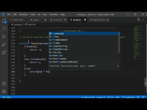 Compute the Factorial || JavaScript  || #javascript #programming #StudyTime #coding #best