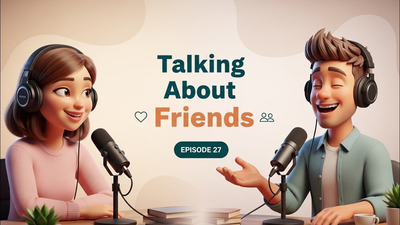 English Conversation Practice: Talking About Friends (Slow Listening) | English Podcast | Ep 27