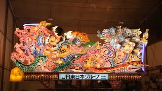 青森ねぶた2台を点灯 祭り体験イベントで披露