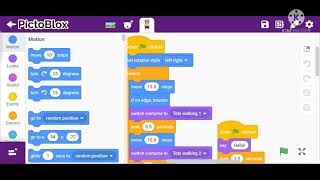 Pictoblox | Simple Character Introduction Animetion | Pictoblox Application tutorial.. screenshot 3