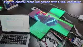 How To Control Cross Led Screen With C16C Controller Through Hdplayer Software