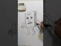 Gambar Anomali Si Tatang Beli Tang dalam 4 menit #brainrot #anomali #drawing