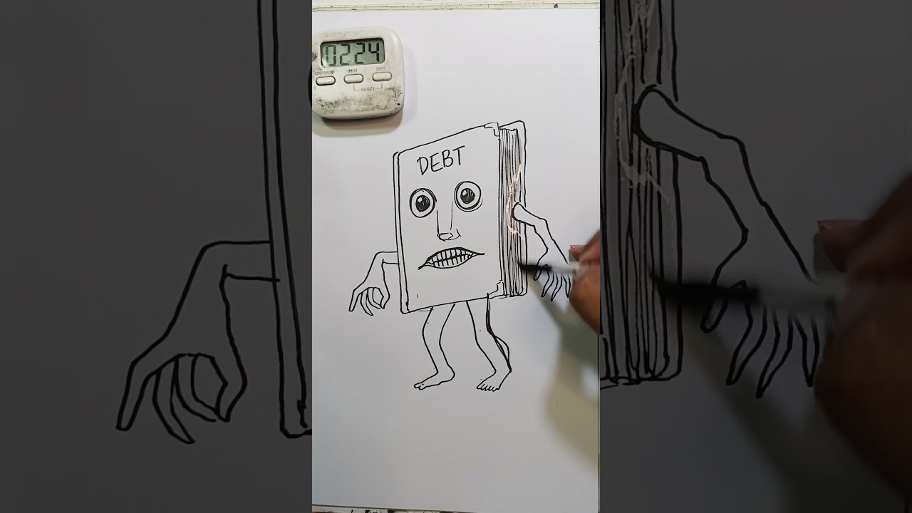 Gambar Anomali Si Tatang Beli Tang dalam 4 menit #brainrot #anomali #drawing