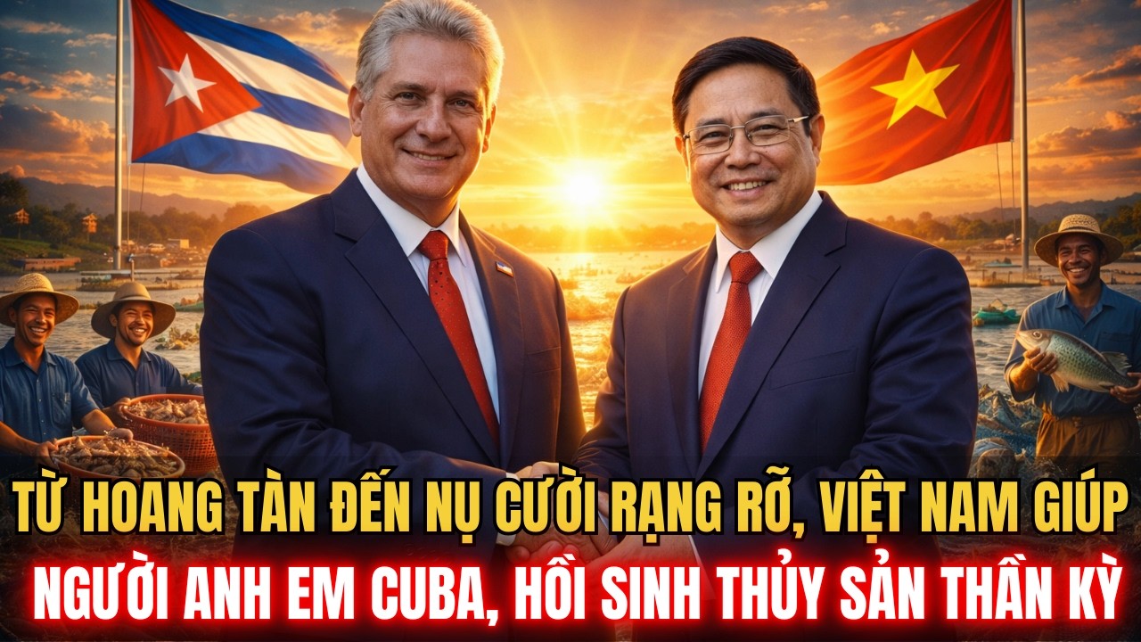 TỪ HOANG TÀN ĐẾN NỤ CƯỜI RẠNG RỠ,  VIỆT NAM GIÚP NGƯỜI ANH EM CUBA HỒI SINH THỦY SẢN THẦN KỲ,