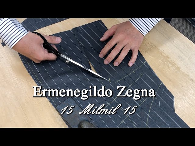Ermenegildo Zegna 15Milmil15 Custom-made suit cutting - YouTube